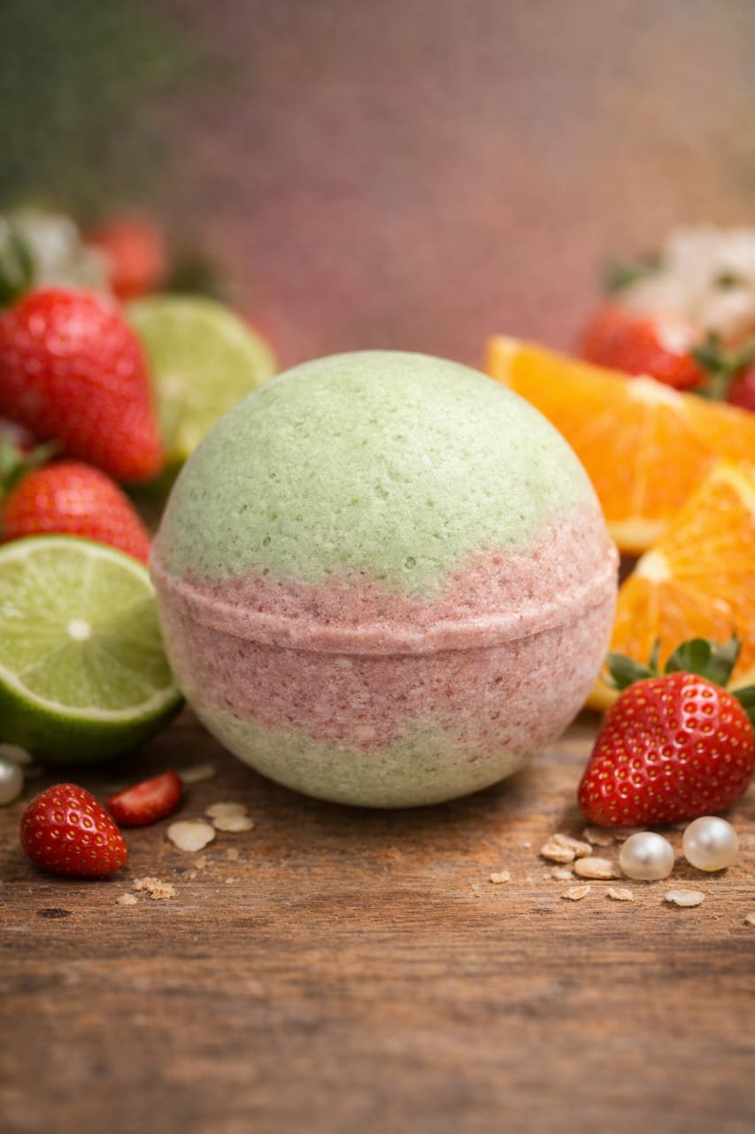 Strawberry Delight bath bomb